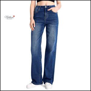 Tall Women's Straight Leg Jeans Stretchy Denim Pants 32/34/36 Inseam